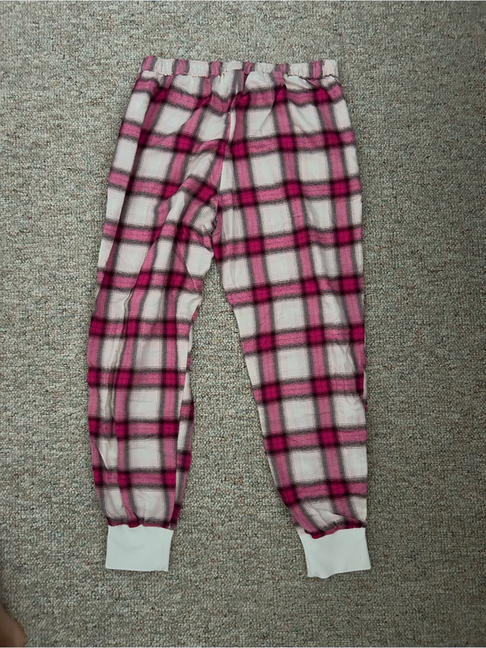 Women’s Pink Plaid Fleece Pajama Pants